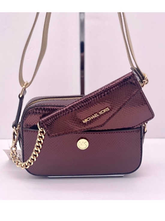 Michael Kors Handbags - Michael Kors Maisie 2-in-1 Camera Crossbody - Oxblood Embossed Leather